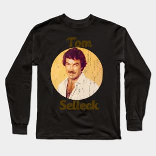 Cool Pose Tom Selleck 80s Long Sleeve T-Shirt